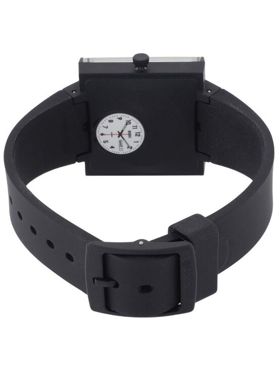 NWT Swatch What If...Black Quartz White Dial Unisex Watch